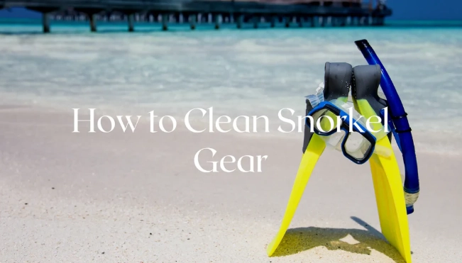 how to clean snorkel mask