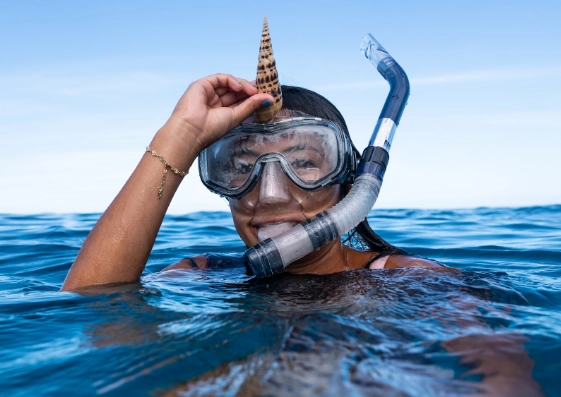 beginner snorkeling