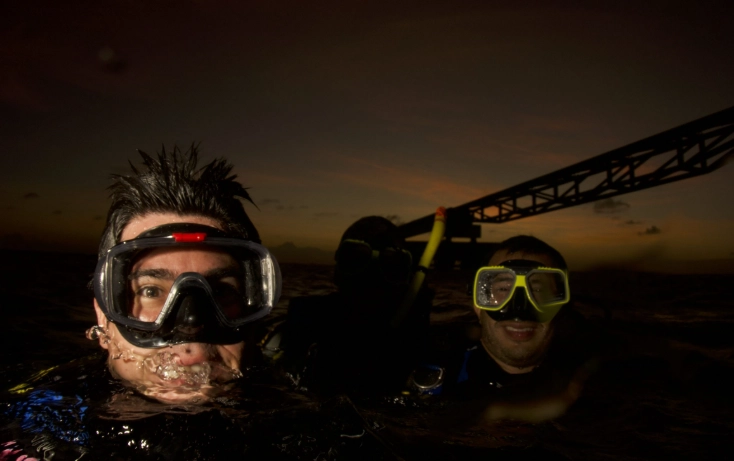 night snorkeling gear