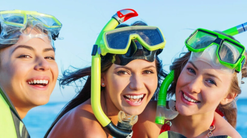 travel snorkel set