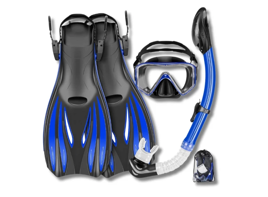 dive snorkel combo setup