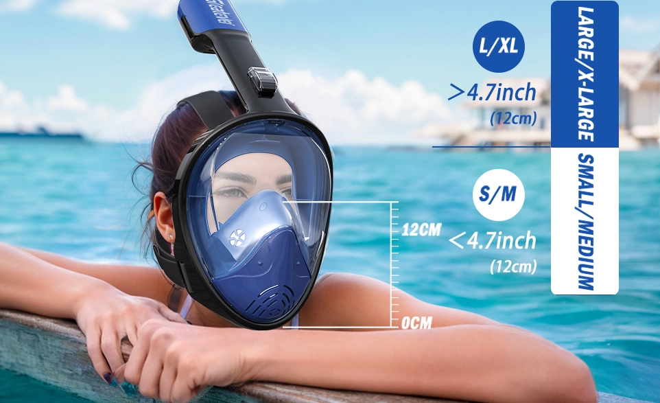 snorkeling mask with camera mount
