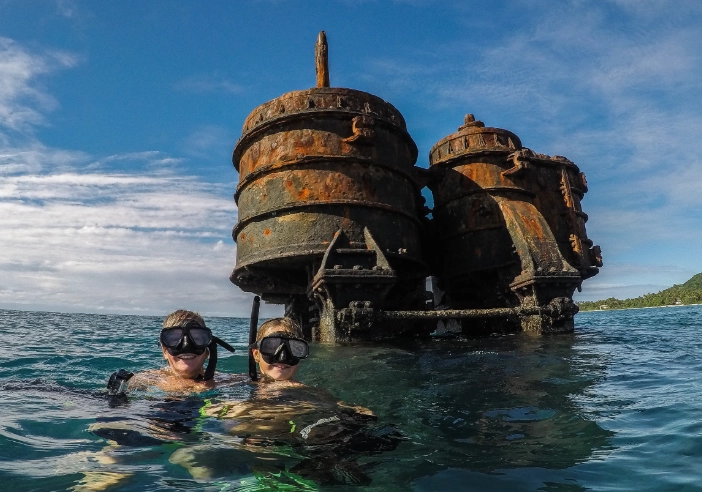snorkeling sunken ships