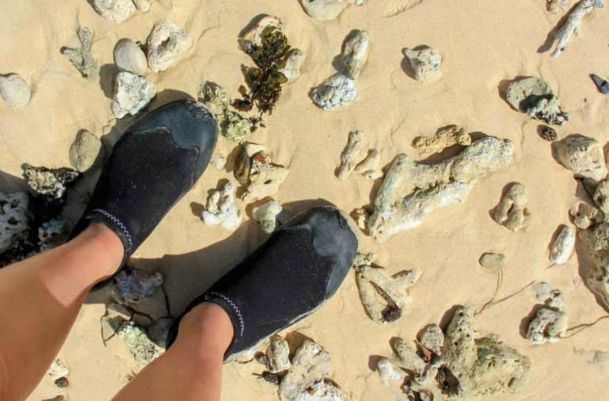 snorkeling foot protection